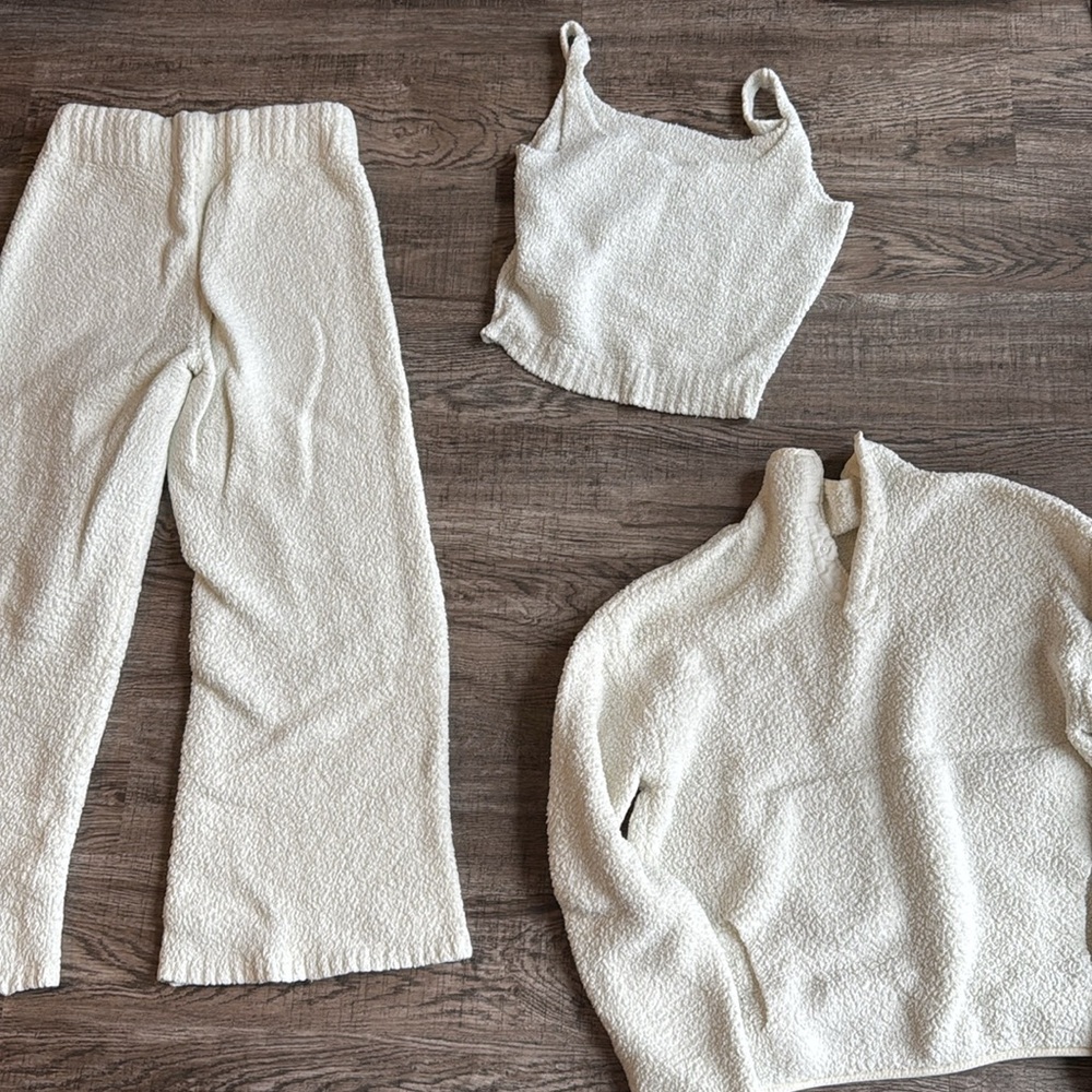 SKIMS Cozy Knit SET — PANTS TANK SWEATSHIRT